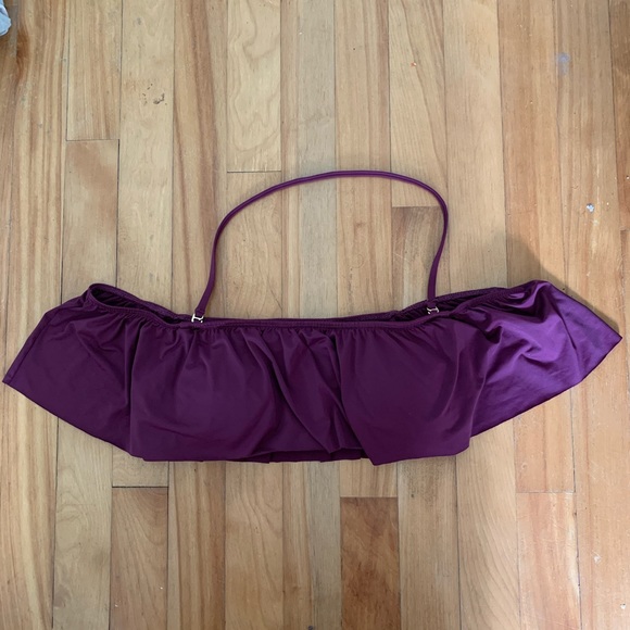 The Bikini Lab-Purple Ruffle Bikini Top - Picture 3 of 8
